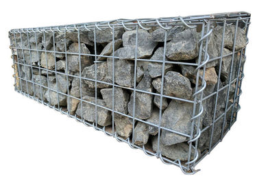 قفس مشبک 3 میلی متر Galfan Cage جیبونهای مش جوش داده شده برای دیوار نگهدارنده سنگ