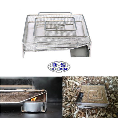 Bbq Stainless Steel Perforated Mesh Pellet Cold Smoke Generator شکل مربع