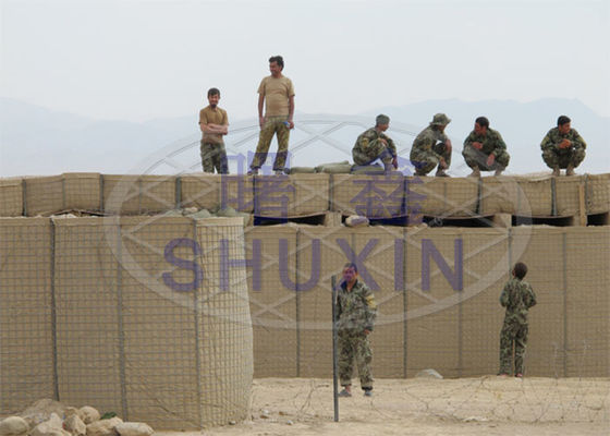 دیوار شنی سنگر جوش داده شده دیوار دفاعی میدان تیراندازی Iso Eu Ce