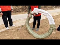 نشان دادن اثر باز شدن محصول از سیم خاردار