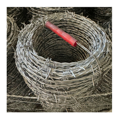 گالوانیزه استاندارد BWG16 دو رشته سیم خاردار با دسته