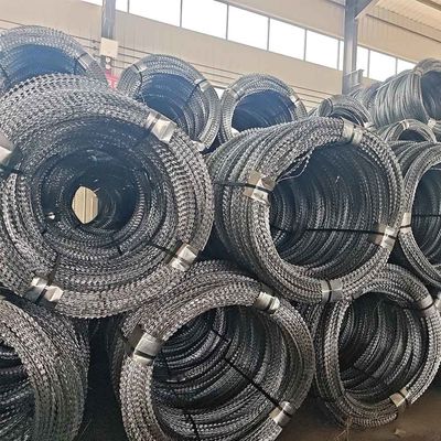 Hot-Dip Galvanized Razor Barbed Wire Defense Corridor Perimeter Reinforced Coil System