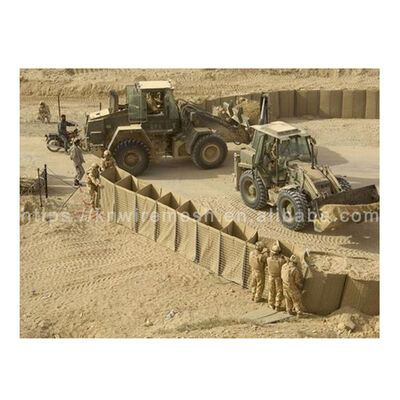 Heavy Galvanized Iron Wire Mesh Sand-filling Mil10 Defensive Barrier Wall HESCO Military Barriers