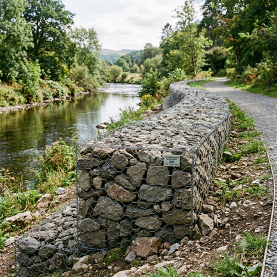 Heavy Duty Galvanized Woven Gabion Box For Erosion Control