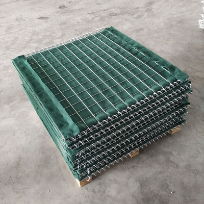 KN-10 5mm گالوانیزه جوش مربع سوراخ Gaibon شن پر شده موانع دفاعی برای کنیا