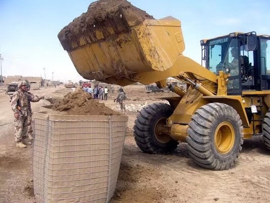 ضد خوردگی گرم غوطه ور گالوانیزه موانع دفاعی شن دیوار محافظ