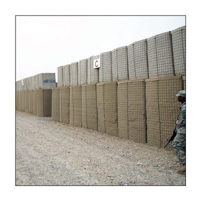 گالوانیزه سنگین پوشش داده شده سیم میش دفاعی موانع 5 سلول