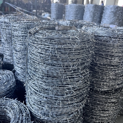 1.6mm 500m 25kgs / رول سیم خاردار گالوانیزه شده گرم فرو رفته