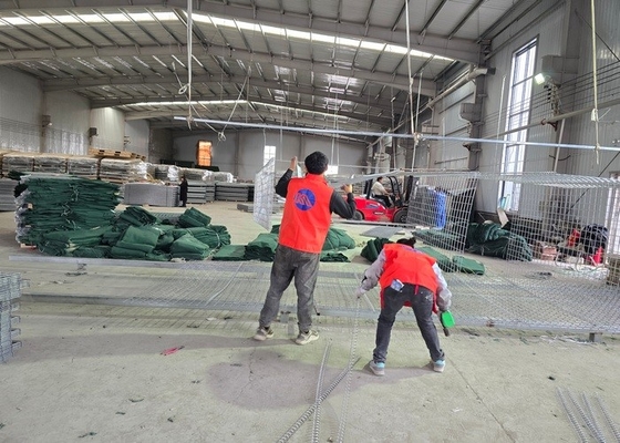 Military HESCO Barrier Galvanized Steel Mesh Sand Wall 5mm Wire
