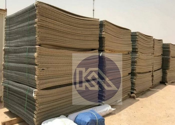 استفاده از سبد گابیون پوشانده با پارچه سنگینی زینک برای محافظت از موانع دفاعی و دیوارهای ضد انفجار