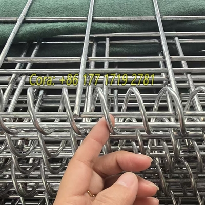 ضد زنگ 4.0mm گالوانیزه جوش جعبه گابيون پوشیده پارچه ژئوتکستیل برای موانع دفاعی شن پر شده دیوار استونی