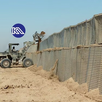 ضد خوردگی سنگین وظیفه گابیان موانع Galfan پوشش Mi10 موانع دفاعی برای دیوار نگهدارنده اضطراری