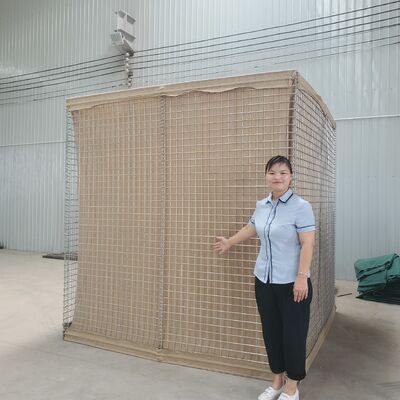 Explosion-proof Defensive Bastion Barriers Wall Frame Gabion Bunker Net Hot Dip Galvanized Durable Hesco Bastion Workshop