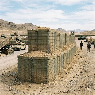 Defensive Bastion Sand Retaining Wall Defensive Barrier Fence