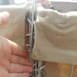 5mm سیم مانع دفاعی 20 سلول 1*1*1M 1*1*5M انعطاف پذیری سیاه