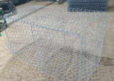 سیم گالوانیزه گرم بافته شده شش ضلعی مش گبین سبد 2.0-4.0mm سیم Guage
