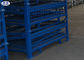 قفس ذخیره سازی پالت سنگین تاشو جعبه فلزی گالوانیزه 1200 * 1000 * 890mm