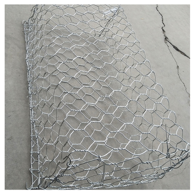گابیون های بافته شده 2x1x1m محافظ شیب گالوانیزه
