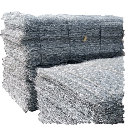 قفس و سبدهای توری مش بافته شش ضلعی گابیون بافندگی دستگاه 80x100mm سوراخ 2.7mm