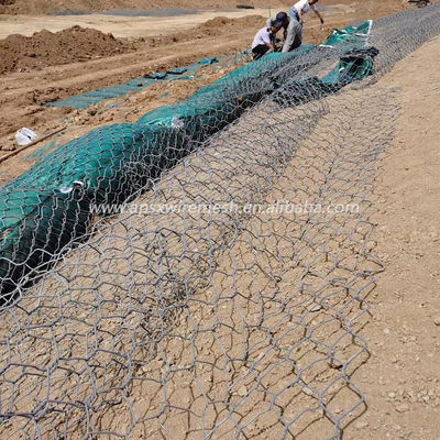 تشک 2.2 میلی متری گبیون باکس ضد زنگ ضد زنگ رنو با پوشش روی بالا