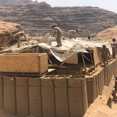 MIL3 1*1*10m مانع هسکو گالوانیزه سنگین برای سد دفاعی دیوار شنی جوش داده شده
