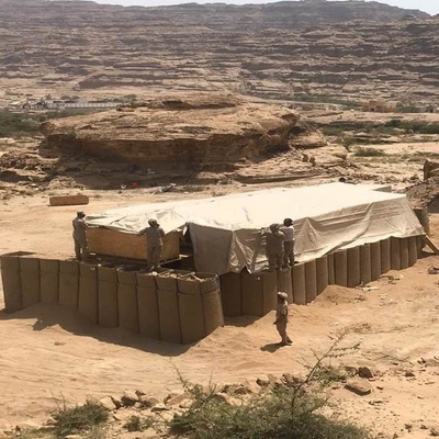 میدان آموزشی تیراندازی نظامی MIL 10 گابیون جوش داده شده هسکو مانع گلاوانیزه