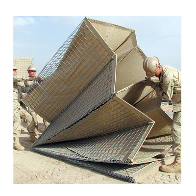 SGS Square Shape Military Defensive Barrier Gabion Barriers 300GSM In Ghana