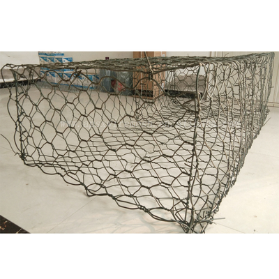 جعبه گابیون با پوشش پی وی سی سنگین ISO 10x12cm سبدهای مشبک گابیون