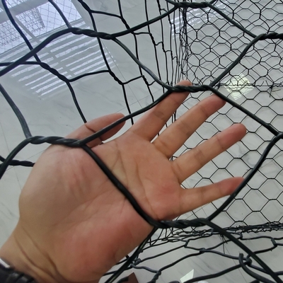 6x2x0.3m / 3x1x0.5m سبد Gabion Phlippines 80x100 روکش پی وی سی