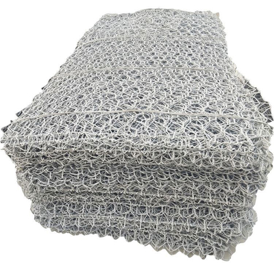 پارچه 3.0mm Gabion قفس دیوار نگهدارنده 80mm X 100mm Mesh اندازه