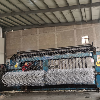 گالوانیزه 1mx1mx3m جعبه گابیون دیوار نگهدارنده PVC پوشانده شده