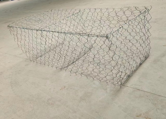 جعبه گابيون گالوانيزه شده گرم 2*1*1 اندازه سوراخ 80*100 قطر 2.7mm
