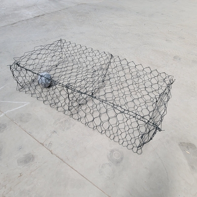 هکساگونال میش گابيون سبد برای دفاع رودخانه نصب آسان Wire Mesh کانتینر