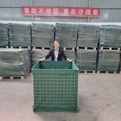 چین ضد خوردگی دیوار شن و ماسه استیشن موانع دفاعی دیوار انفجاری مقاومت بالا امنیت گالوانیزه دیوار ضد انفجار قیمت Hesco