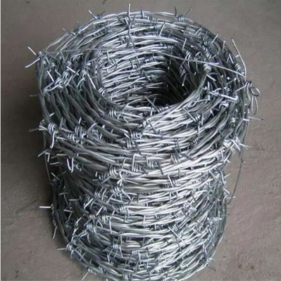 سیم خاردار 125 گج با 14 گج 4point barbs زندان امنیت بالا سیم خاردار حصار سیم خاردار قیمت در بنگلادش گالوانیزه