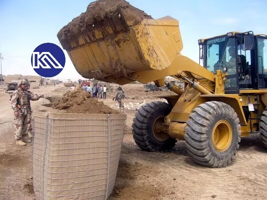 جعبه شبكه گابيون ضد انفجار محيط شناور مانع دفاعي ديوار دفاعي
