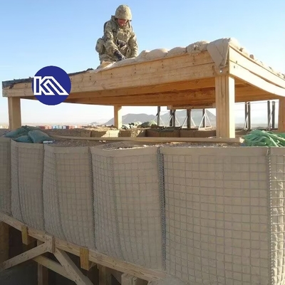 ضد خوردگی جوشده شده سیلاب گابيون محافظ موانع انفجار دیوار آسان برای نصب دفاعی موانع استخر