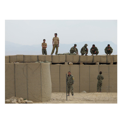 4.0 mm دفاعی Hesco Bation Barrier Gabion به طور عمده برای کنترل سیل و استحکام های نظامی استفاده می شود