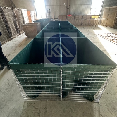 ارتش دفاعی Hesco موانع با گرم غوطه ور شده گالوانیزه پایان برای پناهگاه اضطراری خانه