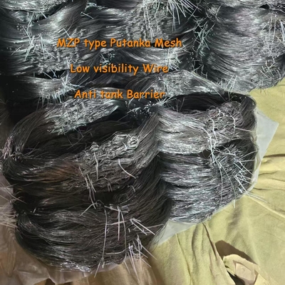 MZP کم دید موانع بافت سیم میش Putanka ضد تانک شبکه با اندازه 0.5-0.9mm سیم فولادی