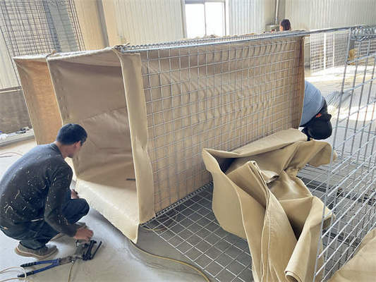 دیوار شن و ماسه گالوانیزه دیوار دفاعی ضد انفجار قفس ضد سیلاب دفاع از گازون دیوار انفجار