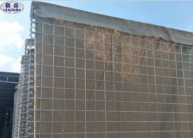 سیم مش Gabion دیوار دفاعی Hesco Bastion 3 سال گارانتی صدور گواهینامه ISO