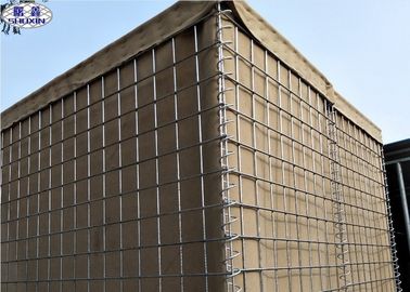 موشک گابین جعبه دفاعی Hesco موانع بژ شن و ماسه Geotextile گواهی CE