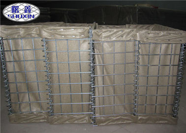 Brown Galfan Coated Barrier Defensive / System Barrier Bastion سقف