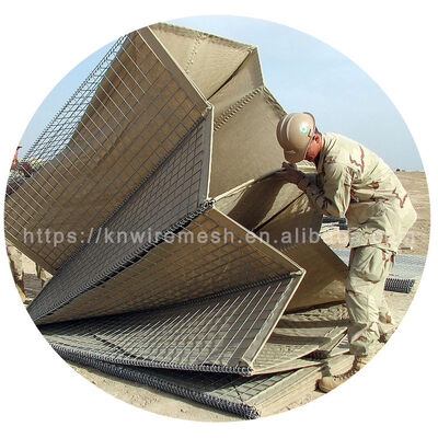5mm Welded Galvanized Galfan Wire Hesco Bastion موانع دفاعی دیوار انفجار قیمت موانع Hesco