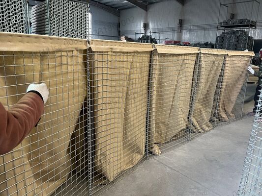 عرضه حرفه ایبر حسب نیازسنگ دفاعی تاشو دیوار امنیتی گالوانیزه سیلابسنگ دفاعی انفجارسنگ نگهدارنده