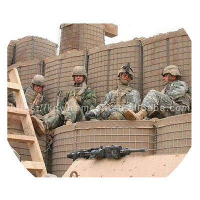 گالوانیزه Mil3 دیوار شن و ماسه مانع دیوار انفجار برای سیل Mil6 گابيون