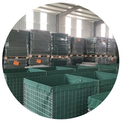 سنگرهای دفاعی گالوانیزه گرم و استاندارد نظامی، دیوار شن دفاعی هسکو در محدوده تیراندازی