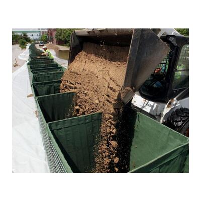 موانع با قدرت بالا کیسه های شن موانع دفاعی دژ دیوار پر از خاک