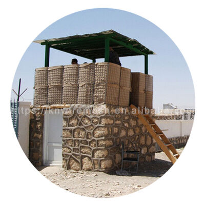 سنگر مانع نظامی MIL4 جوش داده شده HESCO Gabion Sand-filling Metal Metal Prevention Barrier Bastion در مالزی